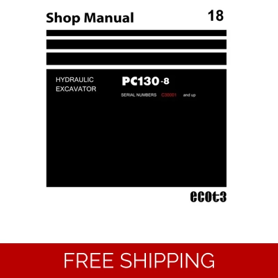 KOMATSU PC130-8 EXCAVATOR WORKSHOP REPAIR MANUAL